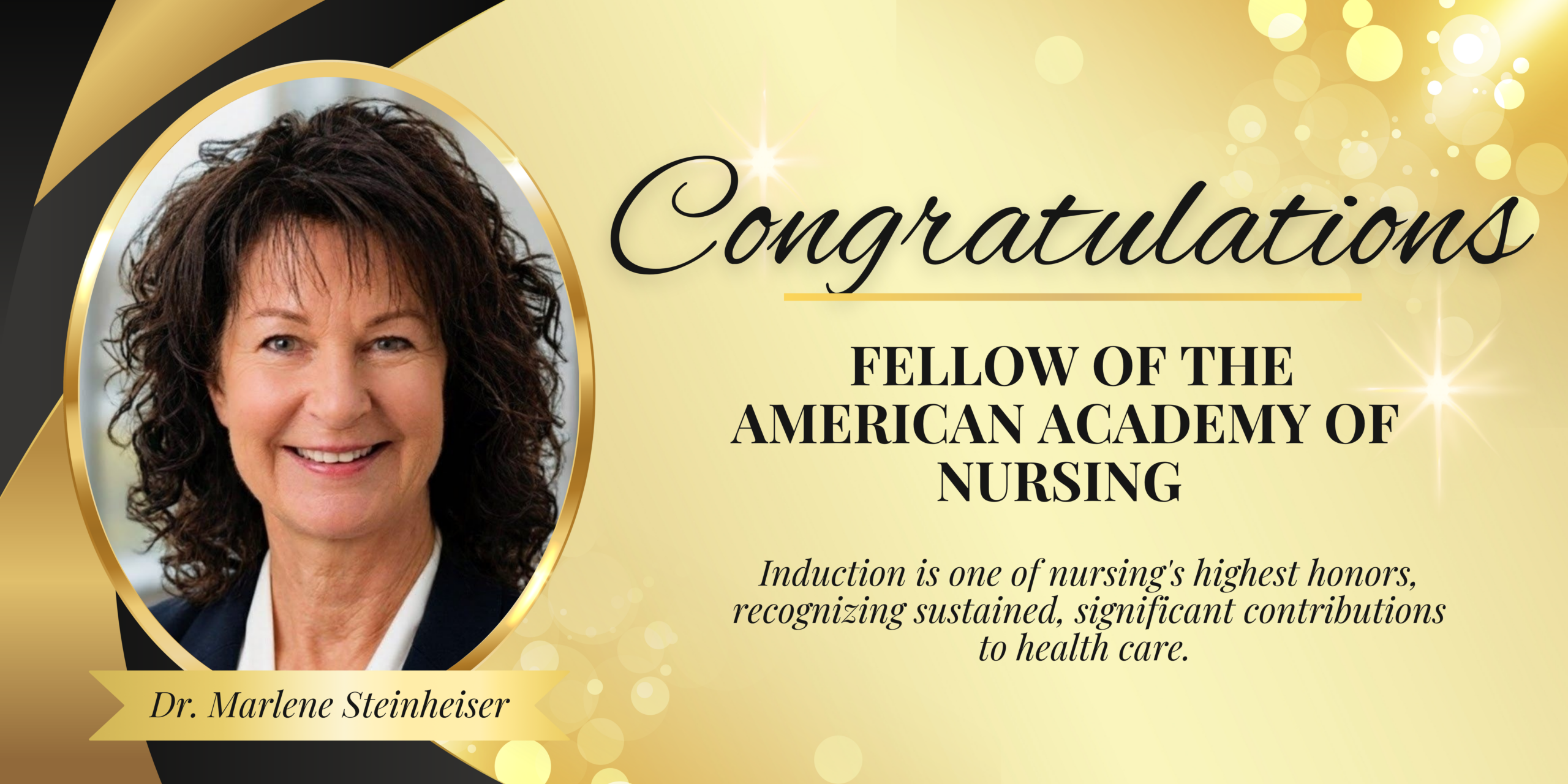 Dr. Marlene Steinheiser Selected to Be Inducted as a Fellow of the American Academy of Nursing